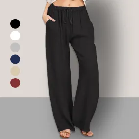 🔥2025 NEW SALES - 48% OFF🔥Women's Summer Cotton Linen Wide Leg Pants