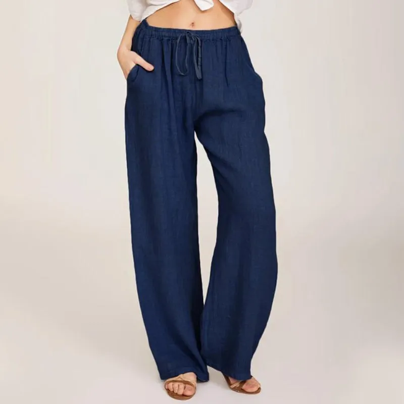 🔥2025 NEW SALES - 48% OFF🔥Women's Summer Cotton Linen Wide Leg Pants