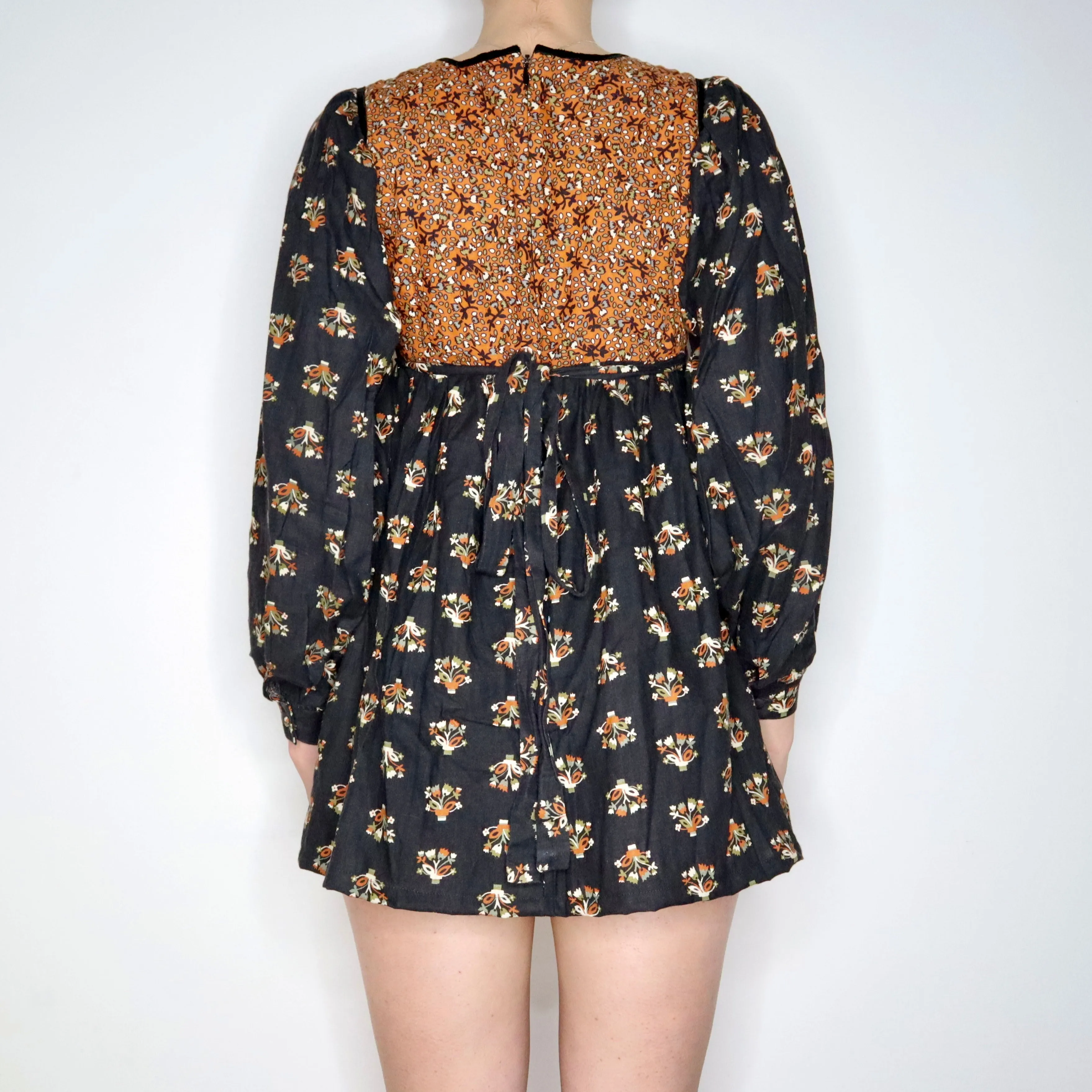 70s Babydoll Dress (XS) 