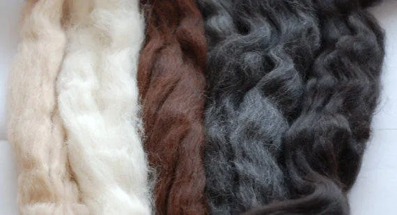 ALPACA FIBRE ~ Silver grey