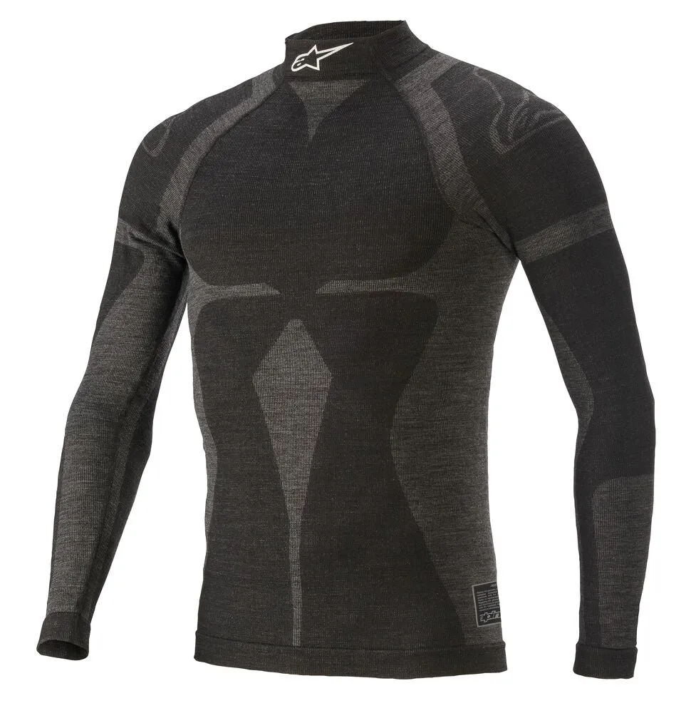 ALPINESTARS 4755020_106_M/L ZX EVO v2 LS TOP underwear, FIA 8856-2018, black/grey, size M/L