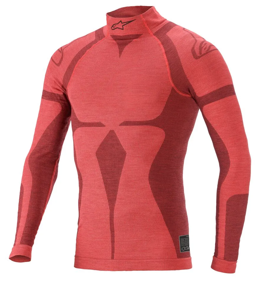 ALPINESTARS 4755020_313_M/L ZX EVO v2 LS TOP underwear, FIA 8856-2018, red/black, size M/L