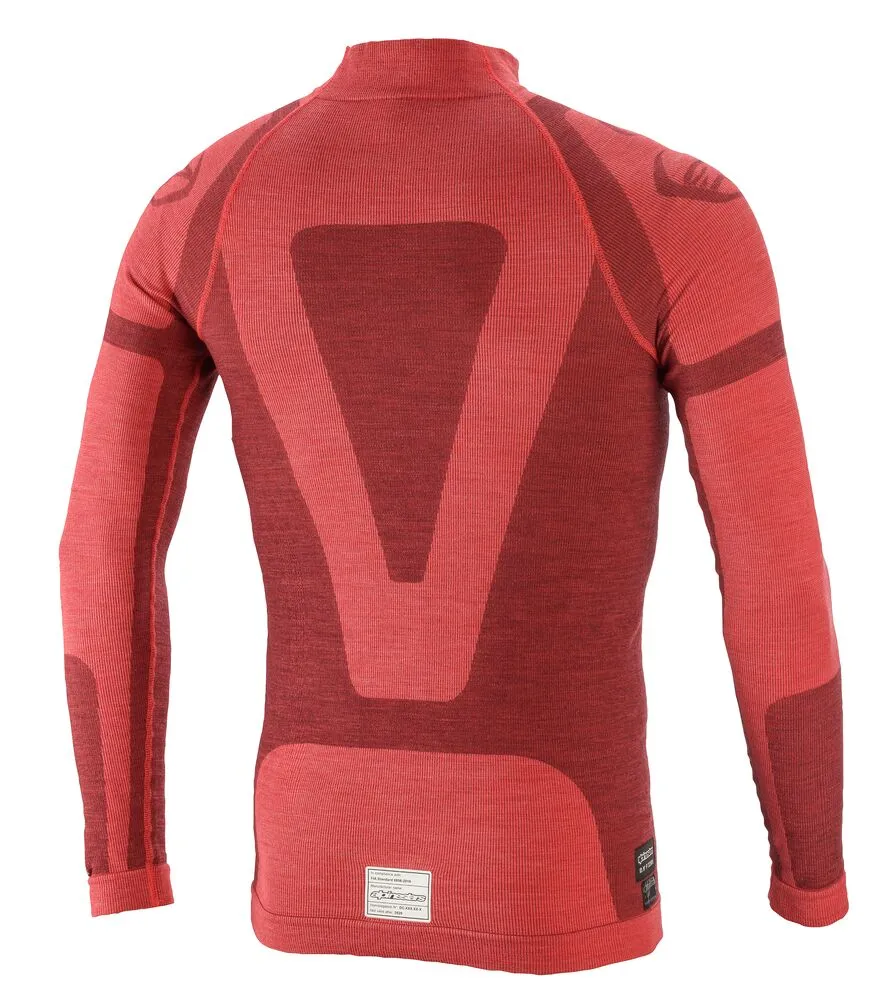 ALPINESTARS 4755020_313_XS/S ZX EVO v2 LS TOP underwear, FIA 8856-2018, red/black, size XS/S