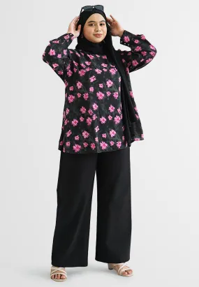 Anna Long Sleeves Printed Blouse