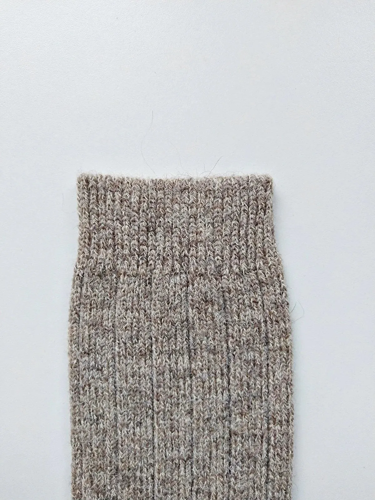 ANNA LONG~ Wool/Alpaca/Cotton/Hemp Sock. Natural. Undyed.