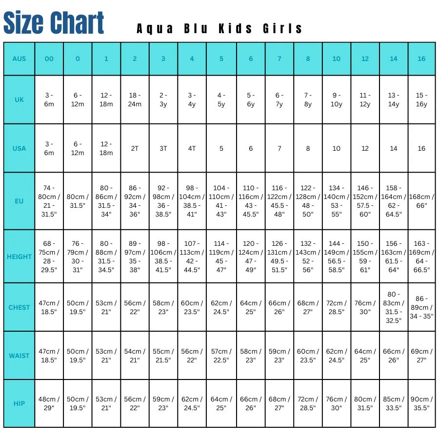 Aqua Blu Junior Long Sleeve Rash Vest AG24055SS - Stepping Stones Blue