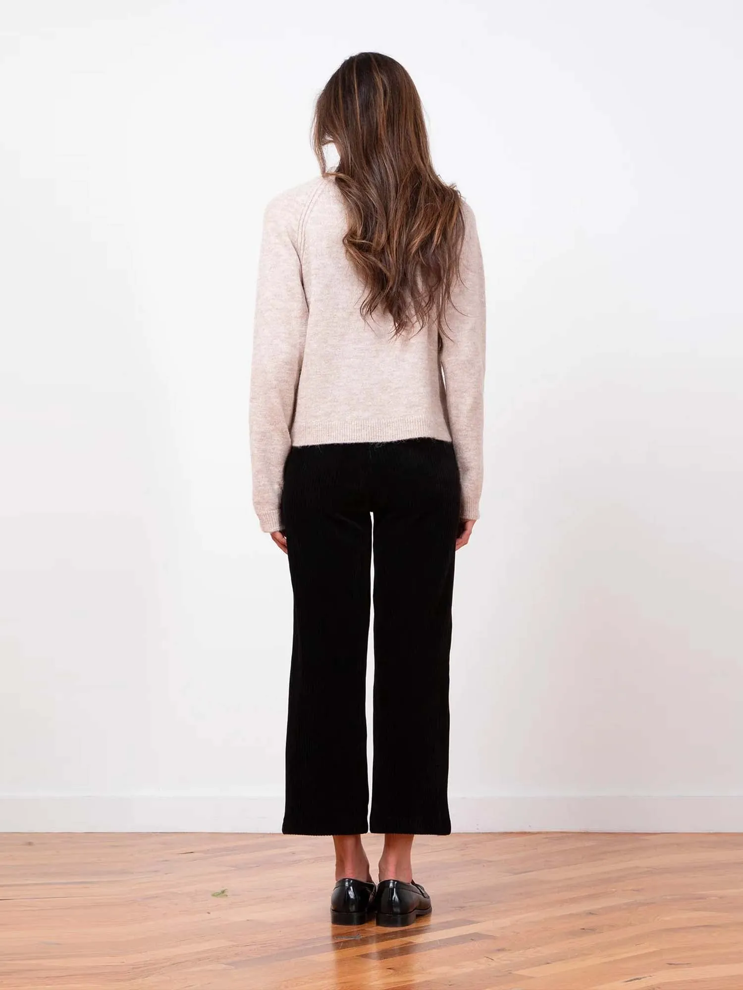 Avenue Montaigne Corduroy Crop Wide Leg Pants