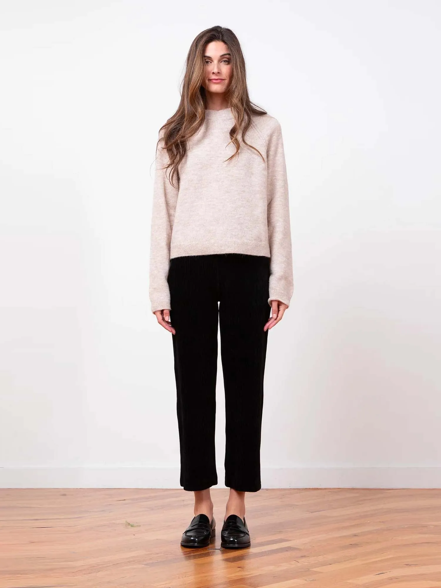 Avenue Montaigne Corduroy Crop Wide Leg Pants