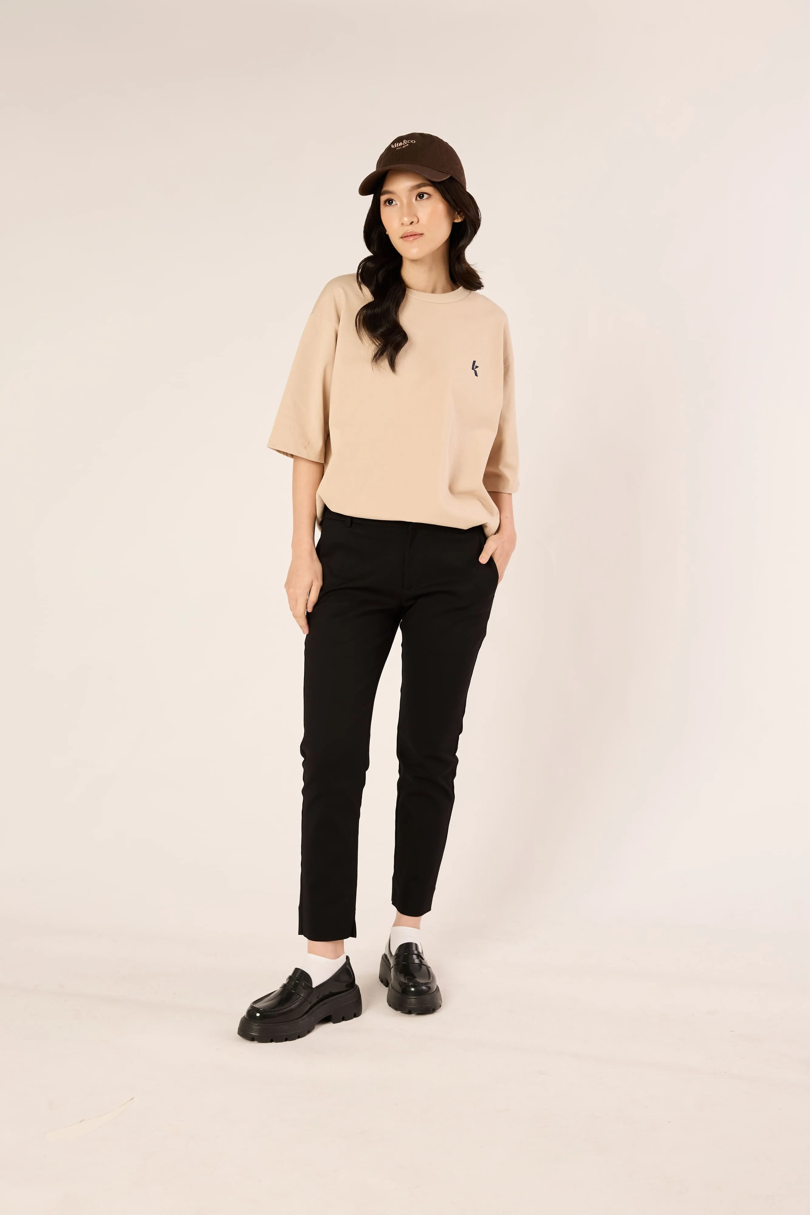 Black Chino Trousers - Women's