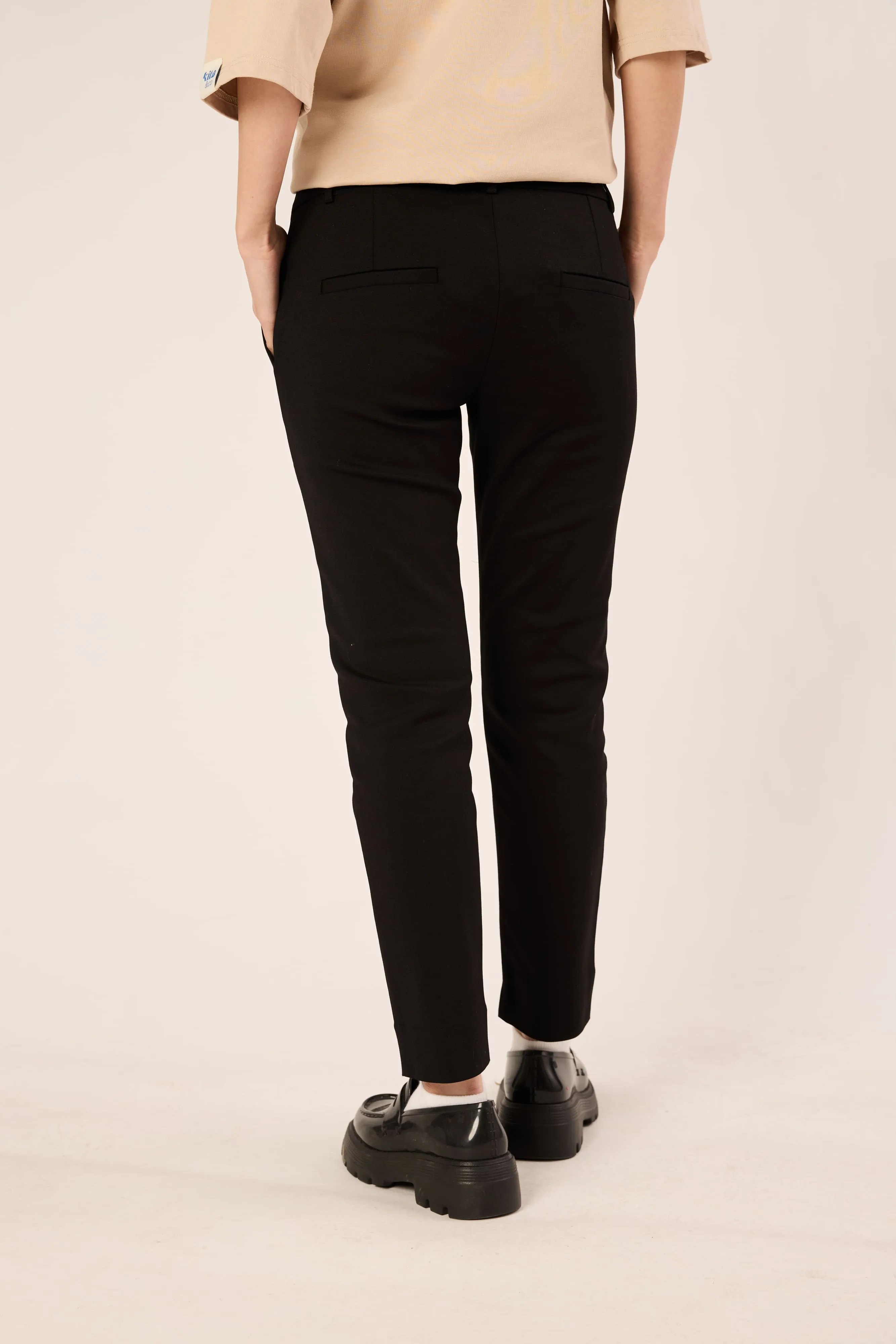 Black Chino Trousers - Women's