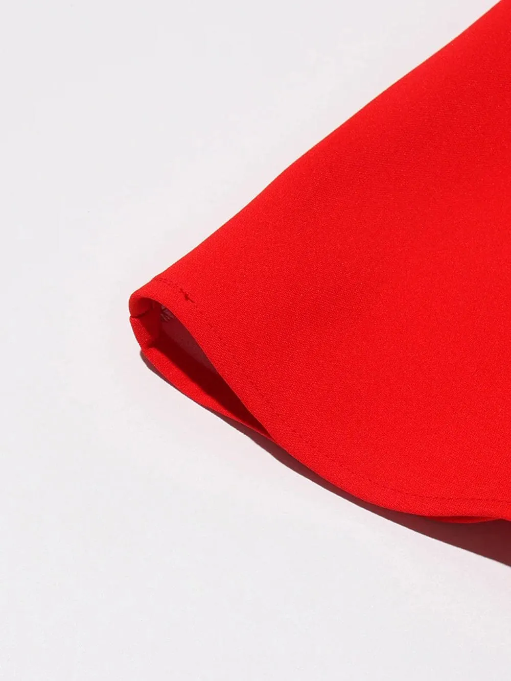 Bobbi Colorblock Appliques Midi Dress