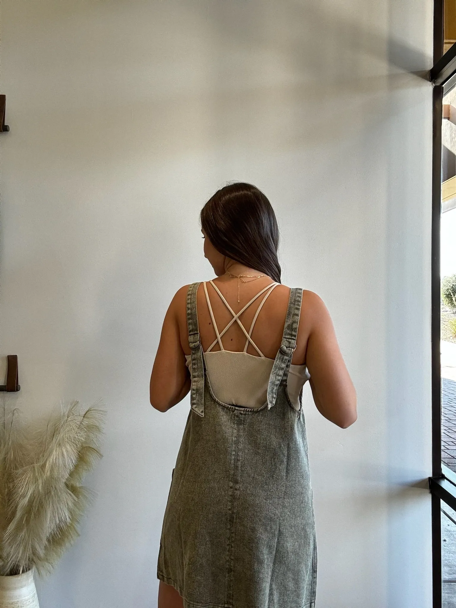 Bobbi Wash Twill Overall Dress