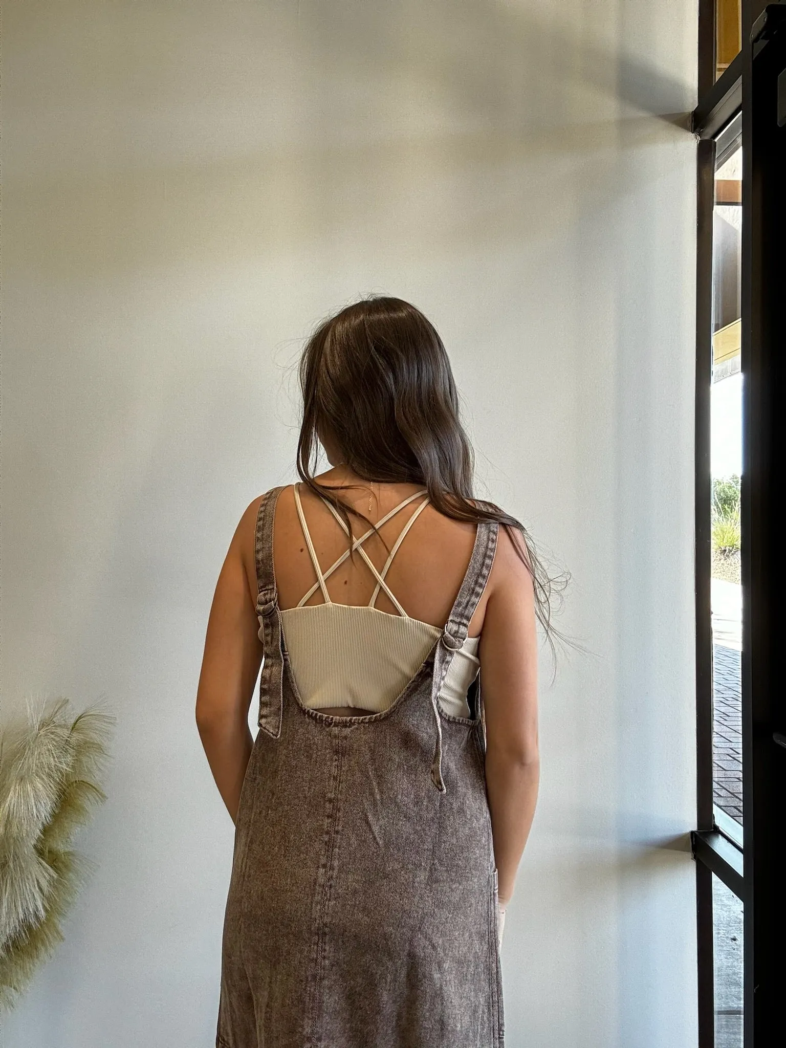 Bobbi Wash Twill Overall Dress