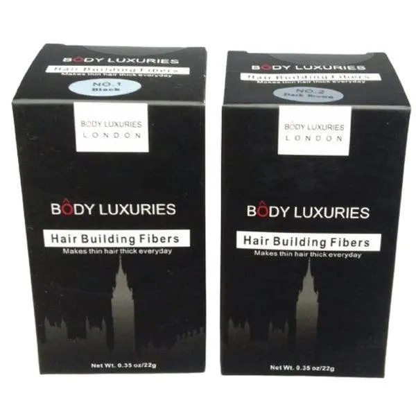 BODY LUXURIES BLACK HAIR BUILDING FIBERS 22GM