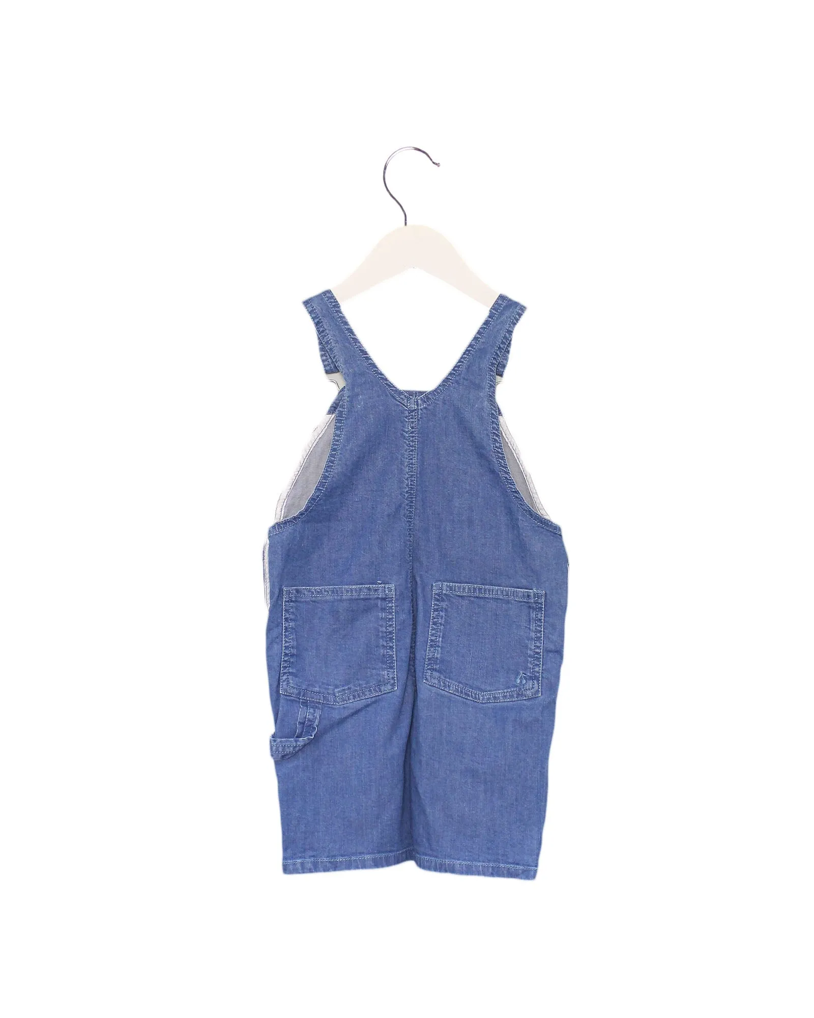 Bonpoint Denim Overall Short 2T