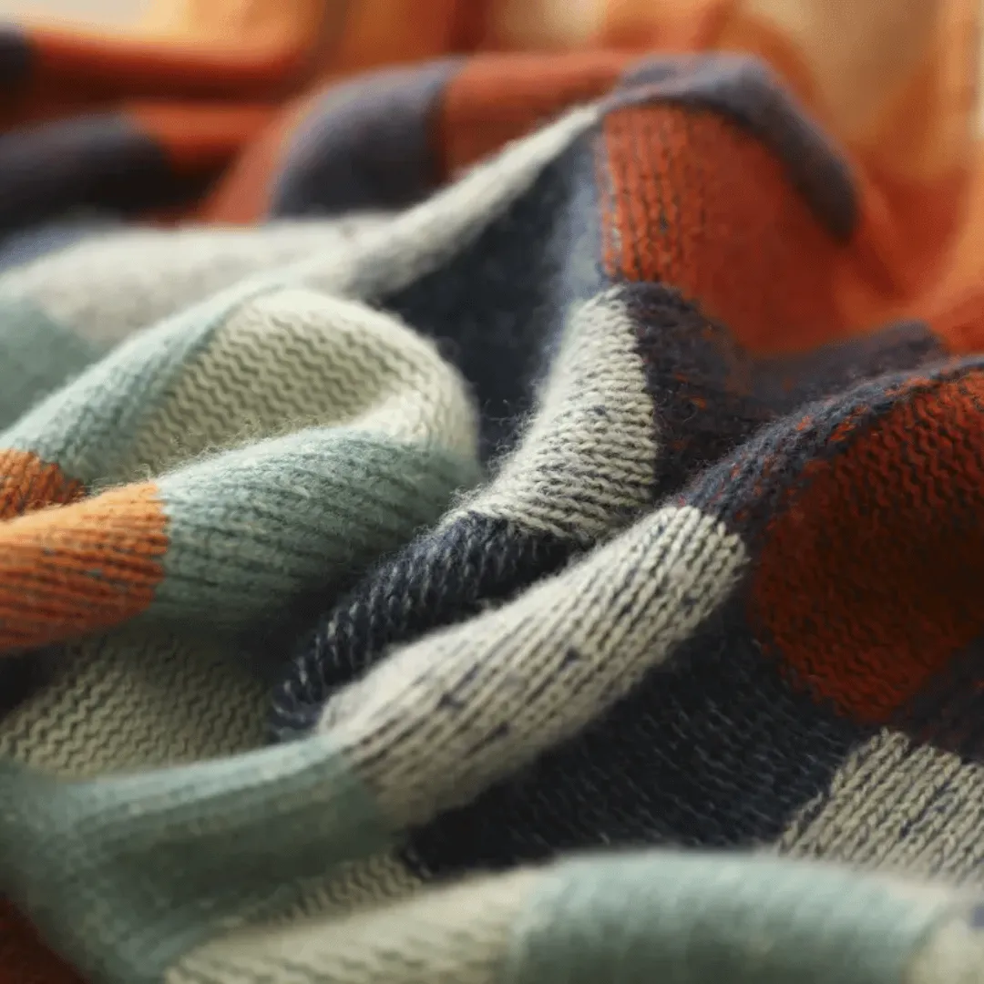 Breanna Sweater | Blend Patchwork Turtleneck Knit