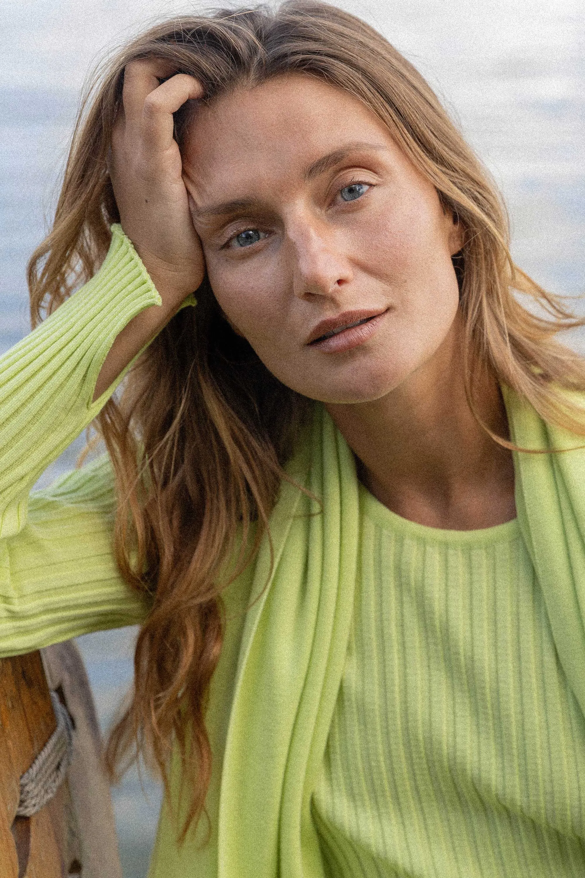 Brera 100% Merino Long-sleeve Top Limone