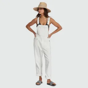 BRIXTON Women's Costa Overall - White Cord