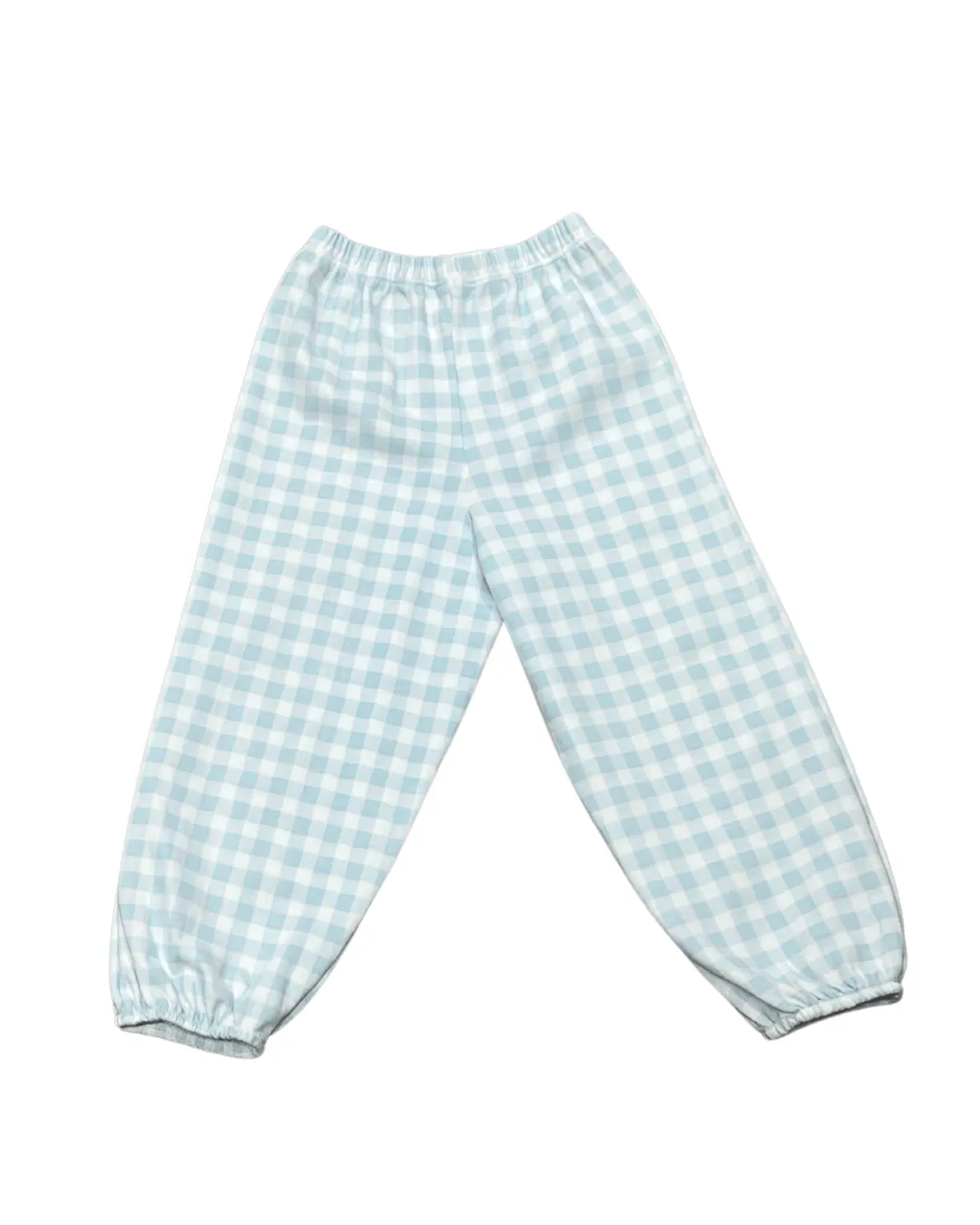Bubble Pants, Light Blue Gingham
