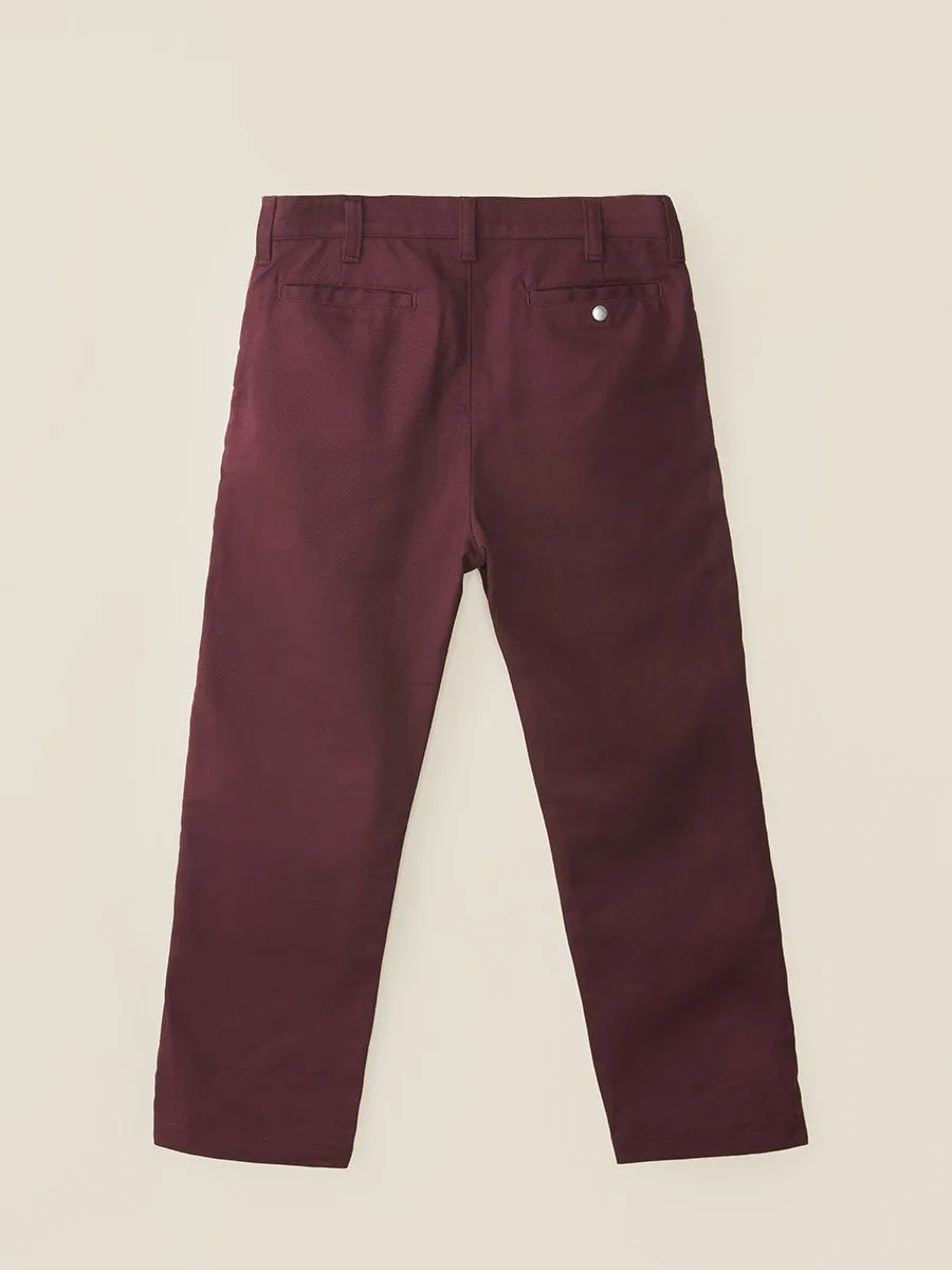 California Burgundy Chino