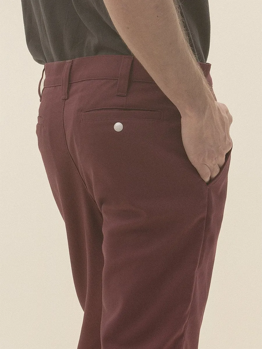 California Burgundy Chino