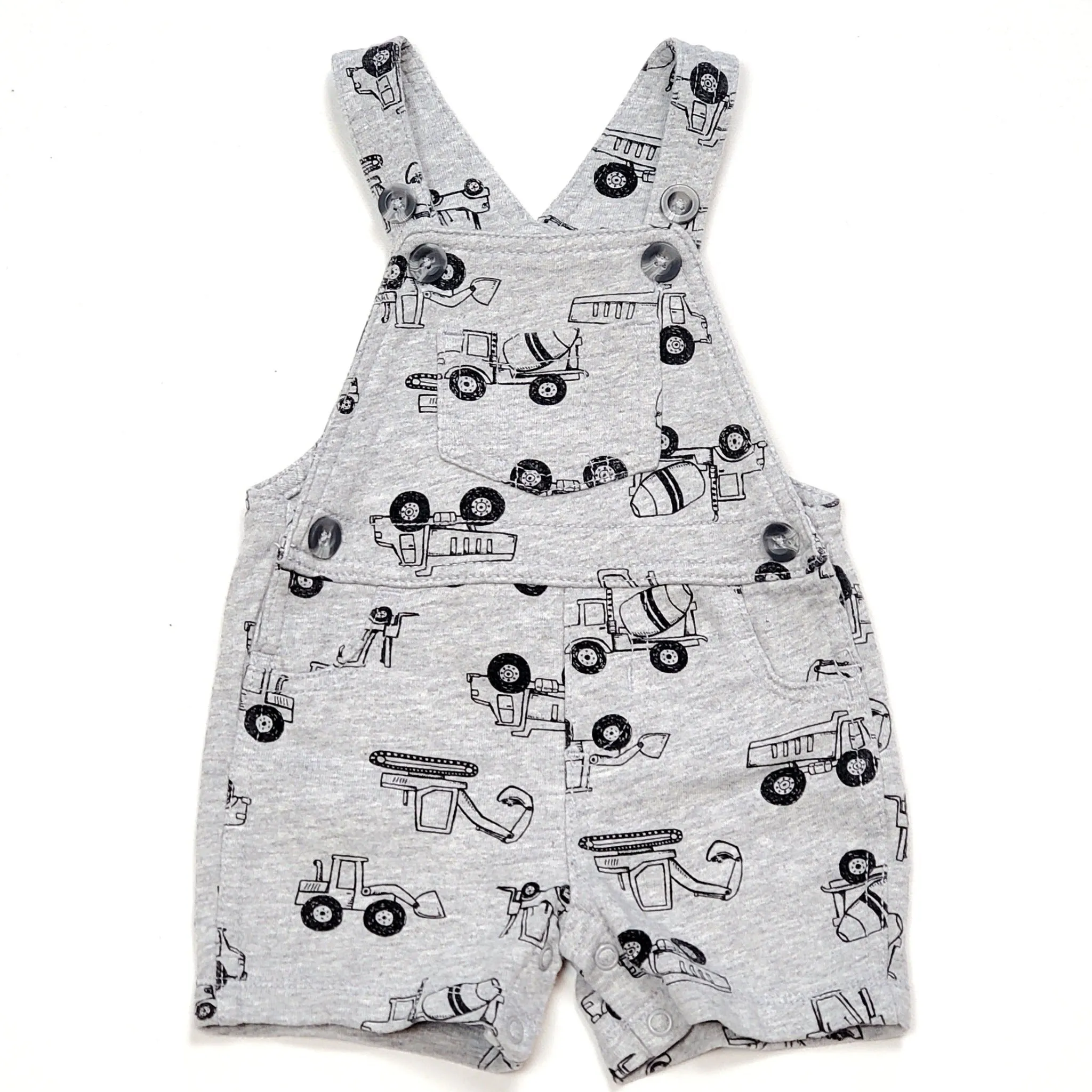 Carters Boys Construction Overall Shorts 6M