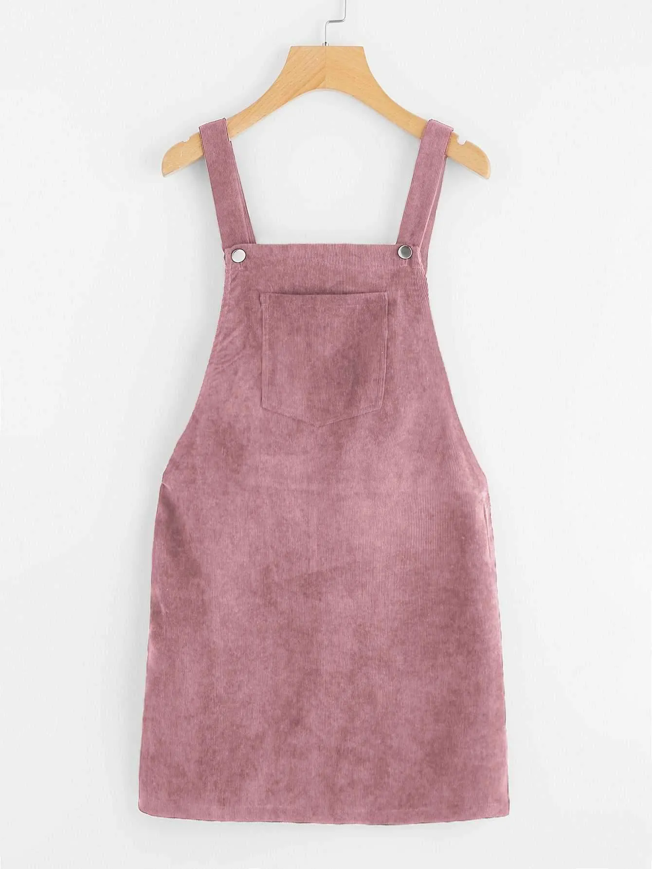 Casual Short Corduroy Overall Dress Cord Jumper