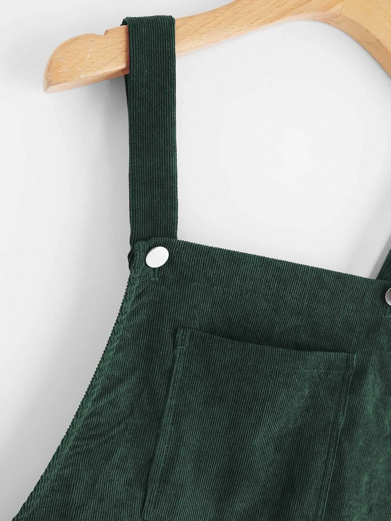 Casual Short Corduroy Overall Dress Cord Jumper