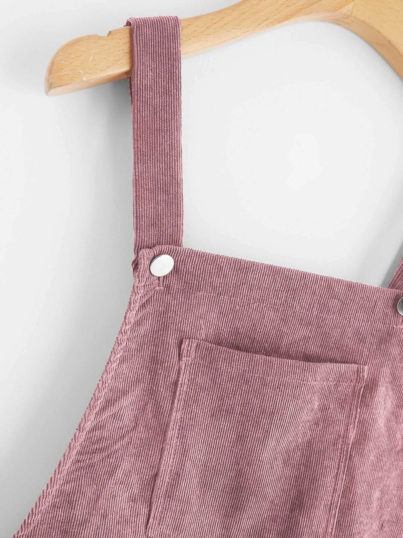Casual Short Corduroy Overall Dress Cord Jumper