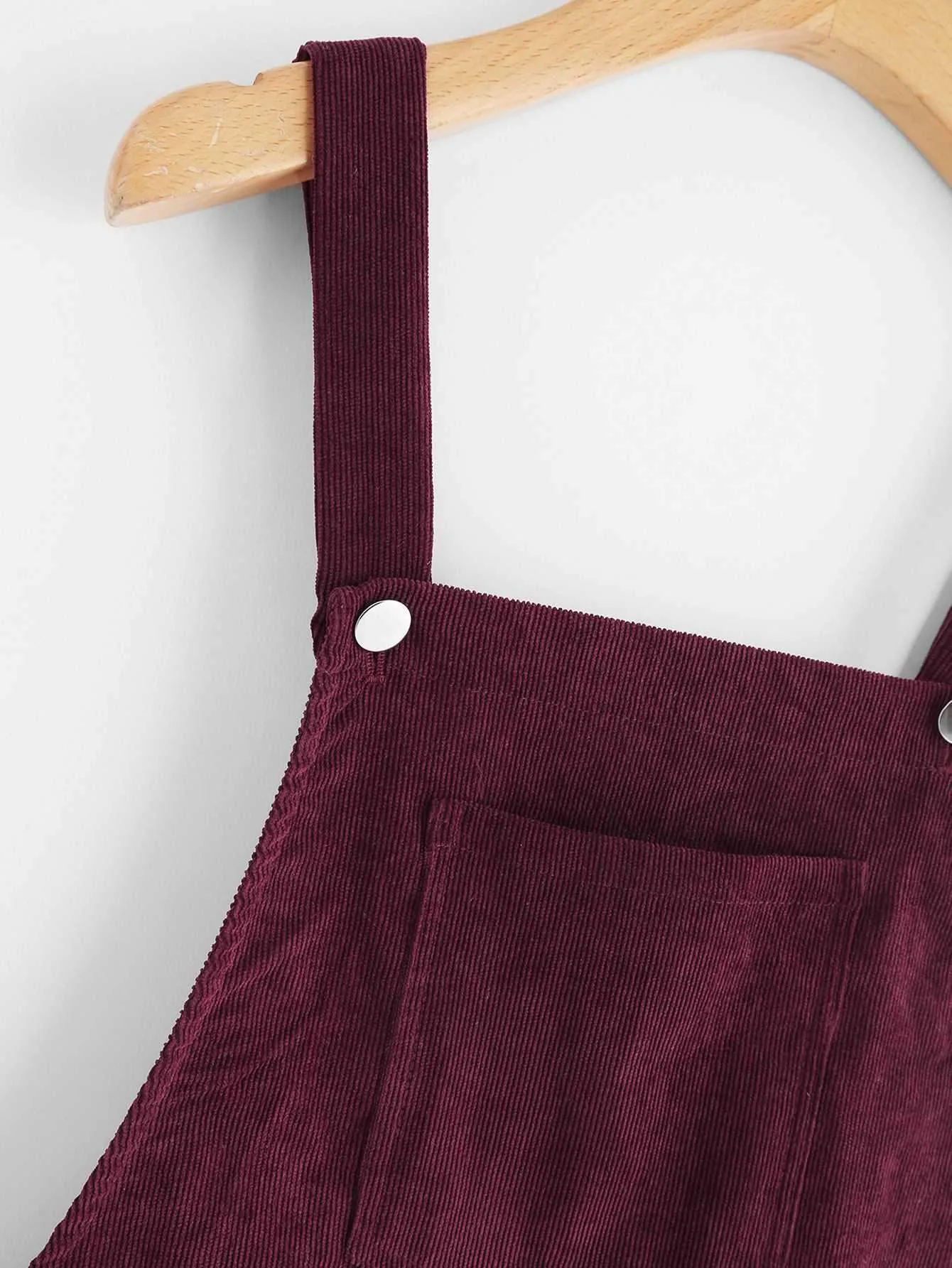 Casual Short Corduroy Overall Dress Cord Jumper