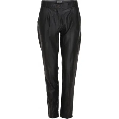 Chino Læder Pants Black