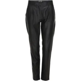 Chino Læder Pants Black