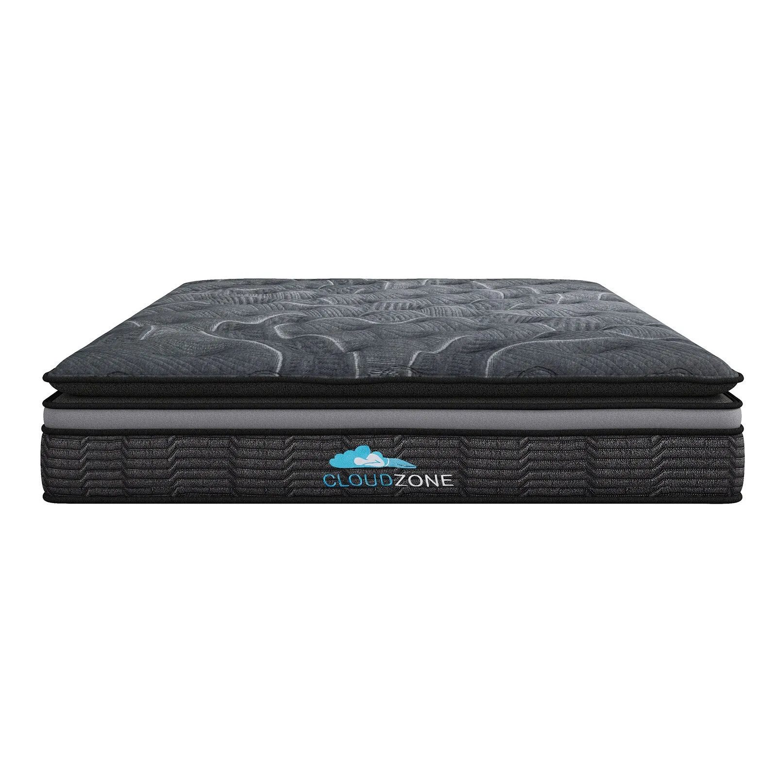 Cloud zone double layer euro top pocket spring mattress plush firm