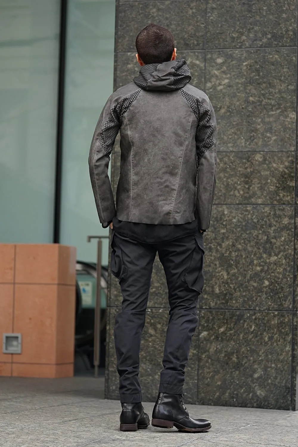 Cold Dyed Horse Leather Parka - ST105-0039S