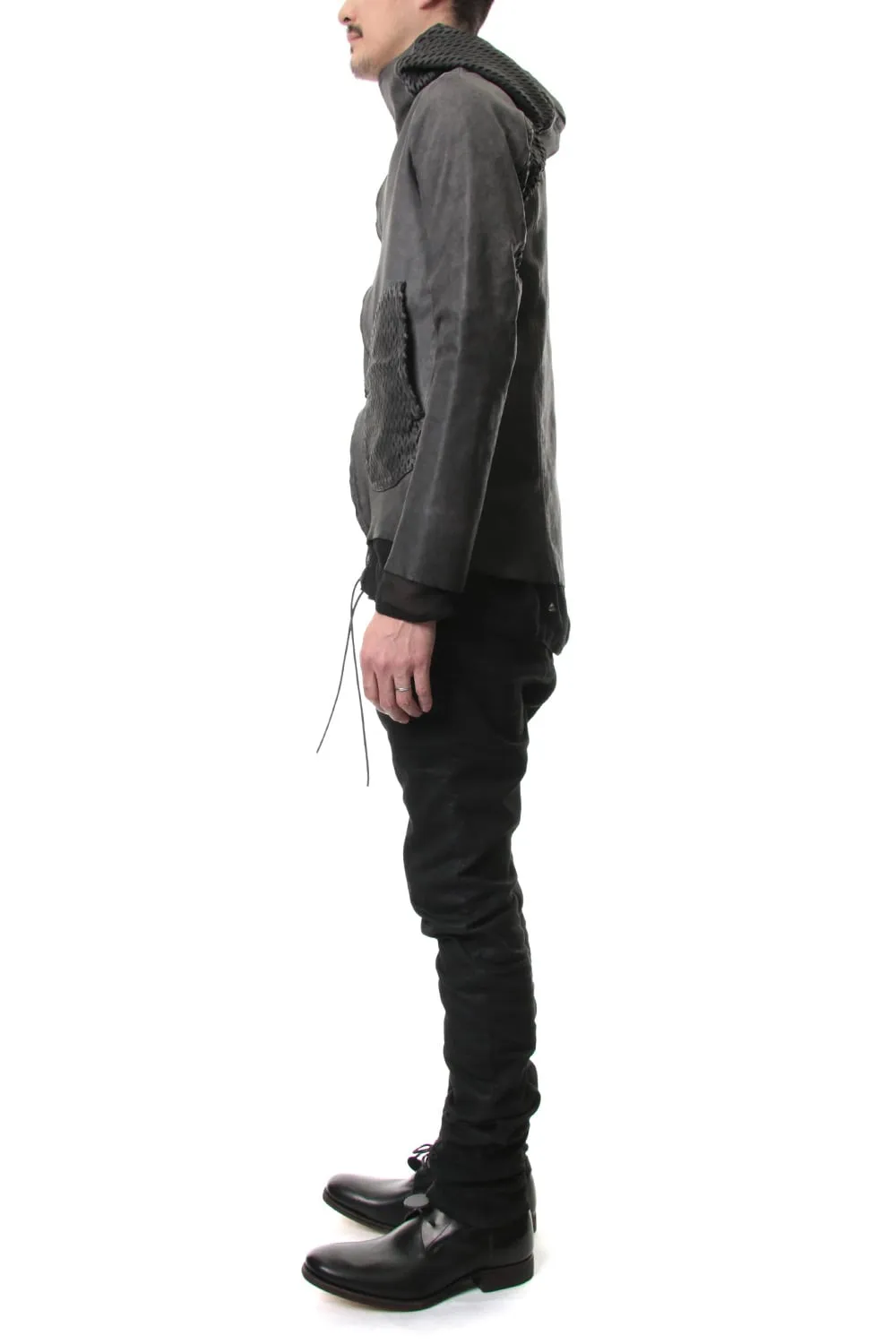 Cold Dyed Horse Leather Parka - ST105-0039S