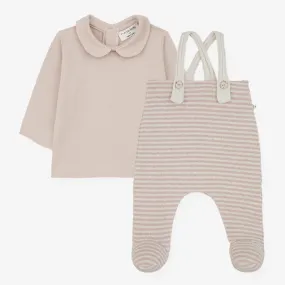 Colette Blouse And Overall - Nude