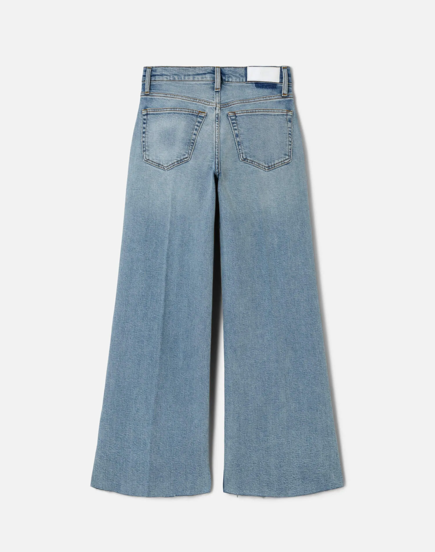Comfort Stretch Mid Rise Wide Leg Crop - Undertow
