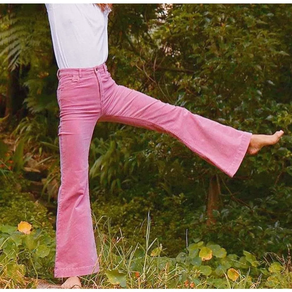 corduroy flare pants