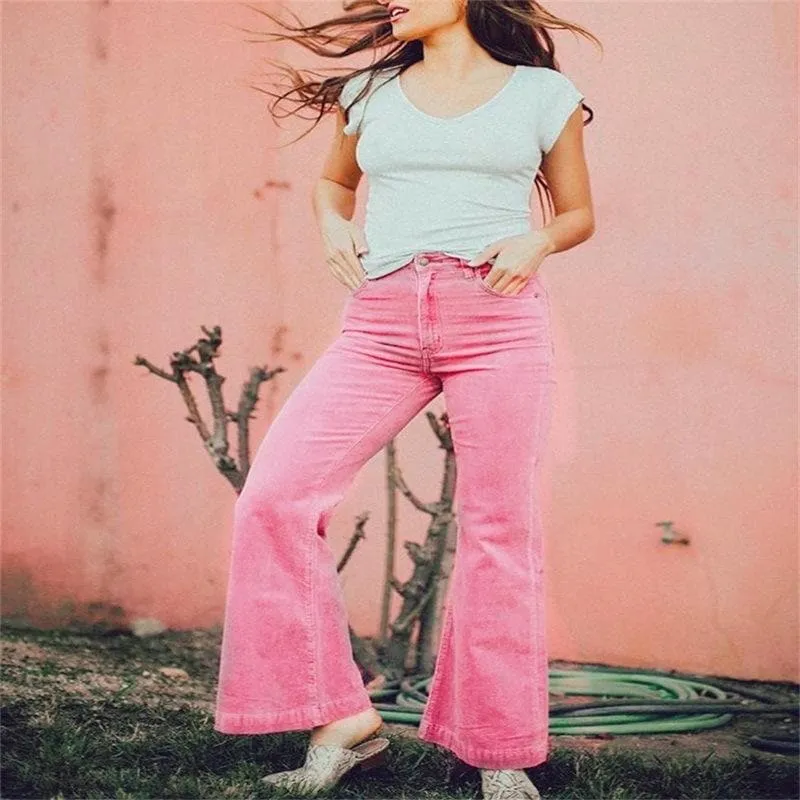 corduroy flare pants