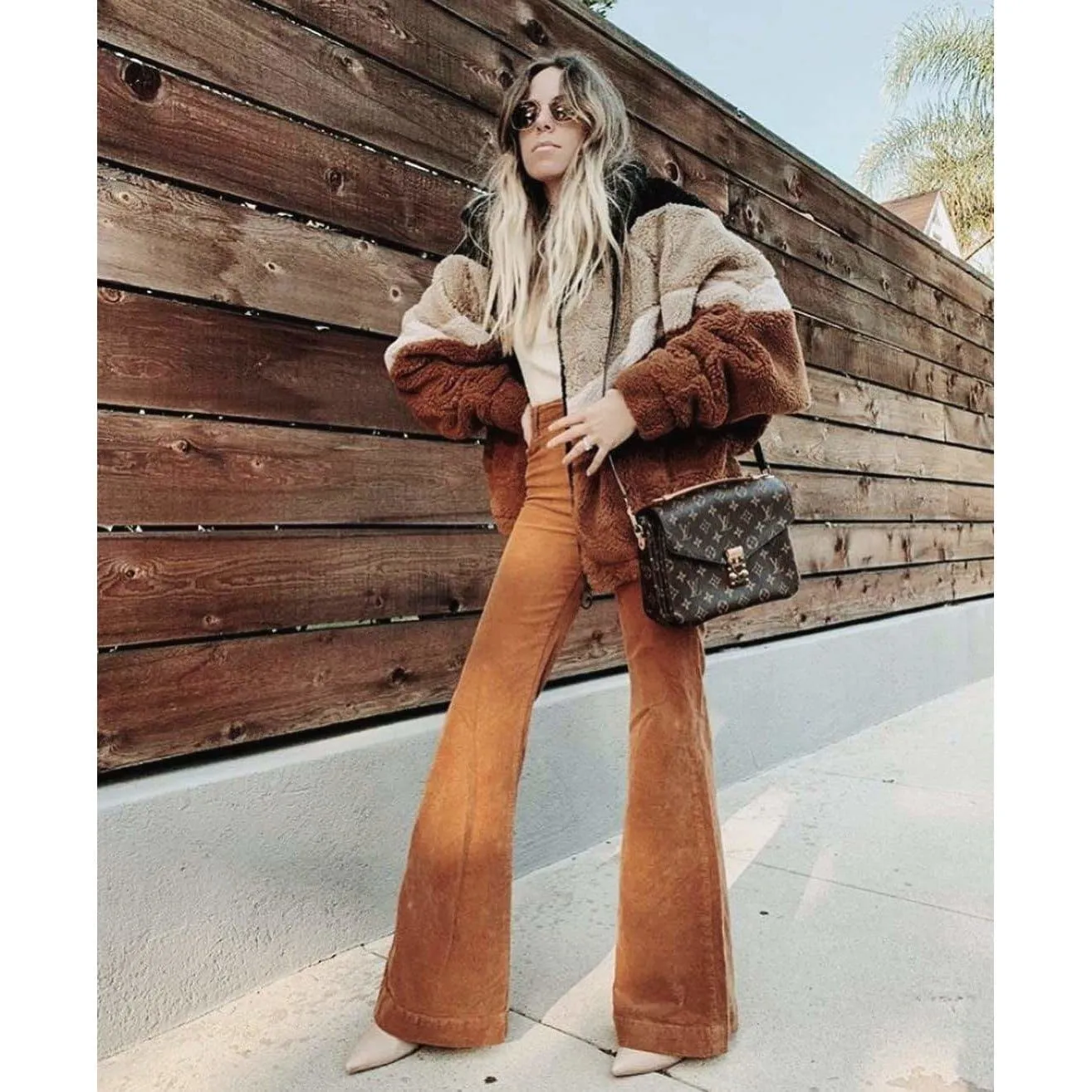 corduroy flare pants