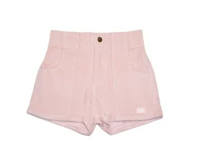 Corduroy Shorts in Powder Pink