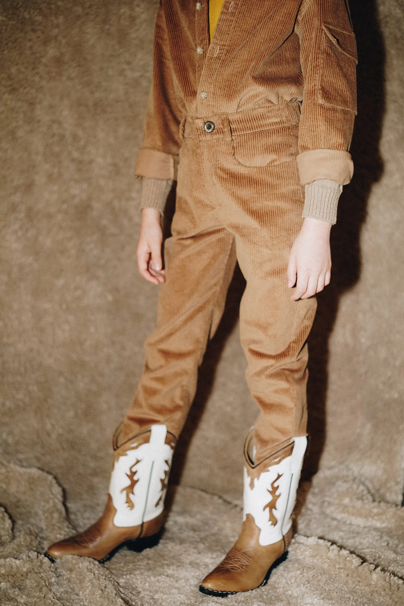 Corduroy Trousers Mont Blanc Brown