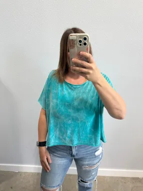 Cortney Casual Acid Wash Top