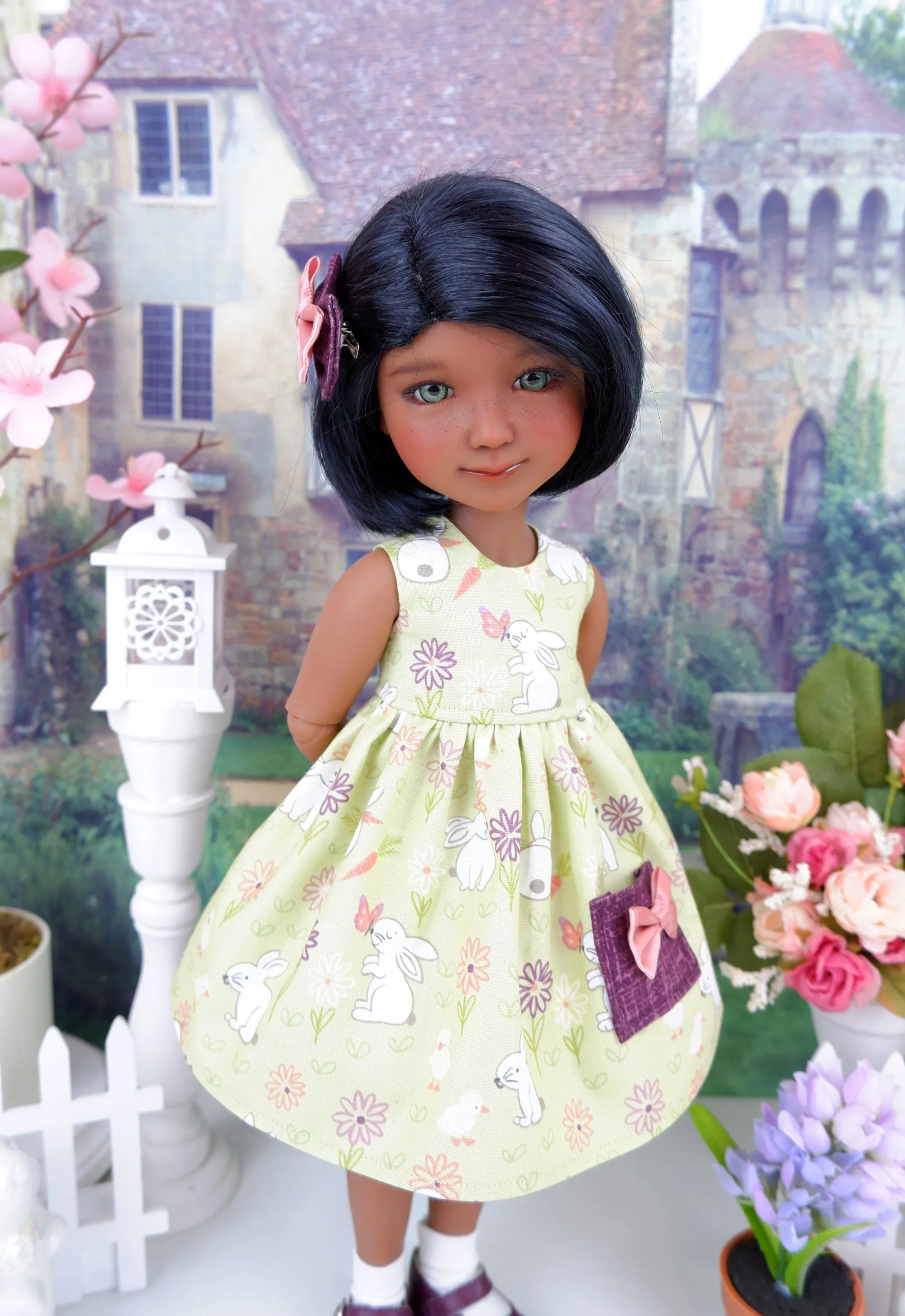 Countryside Bunny - dress with shoes for Ruby Red Fashion Friends doll