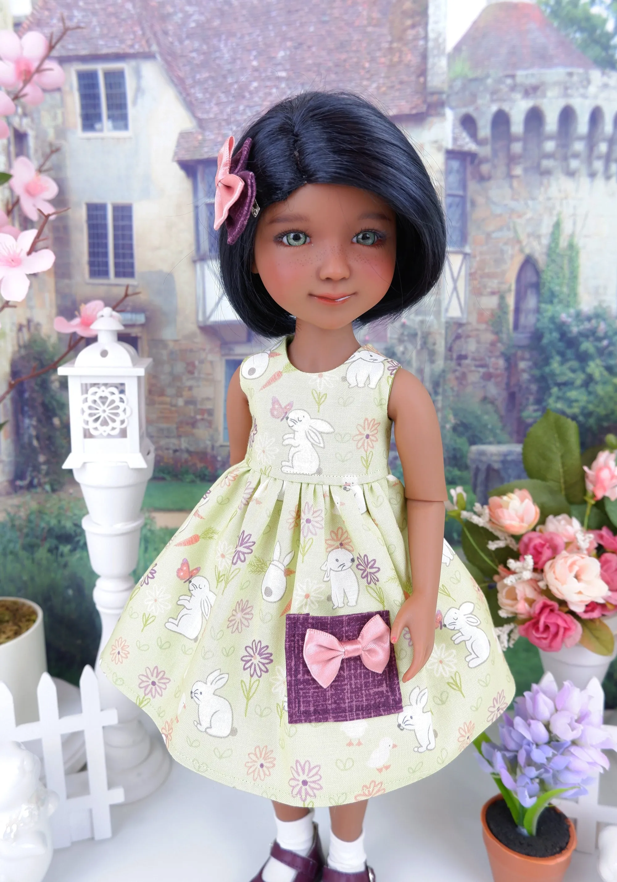 Countryside Bunny - dress with shoes for Ruby Red Fashion Friends doll