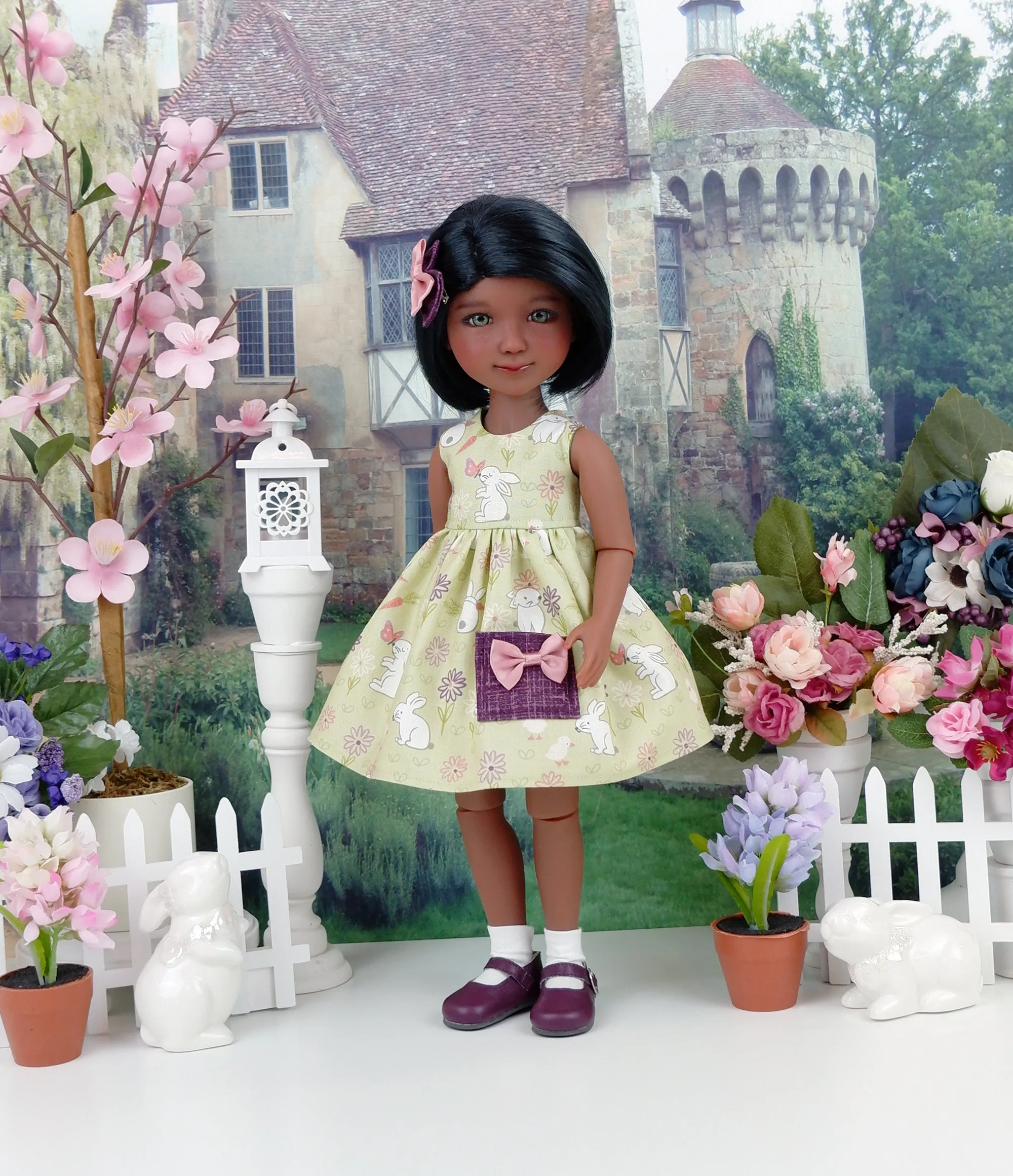 Countryside Bunny - dress with shoes for Ruby Red Fashion Friends doll