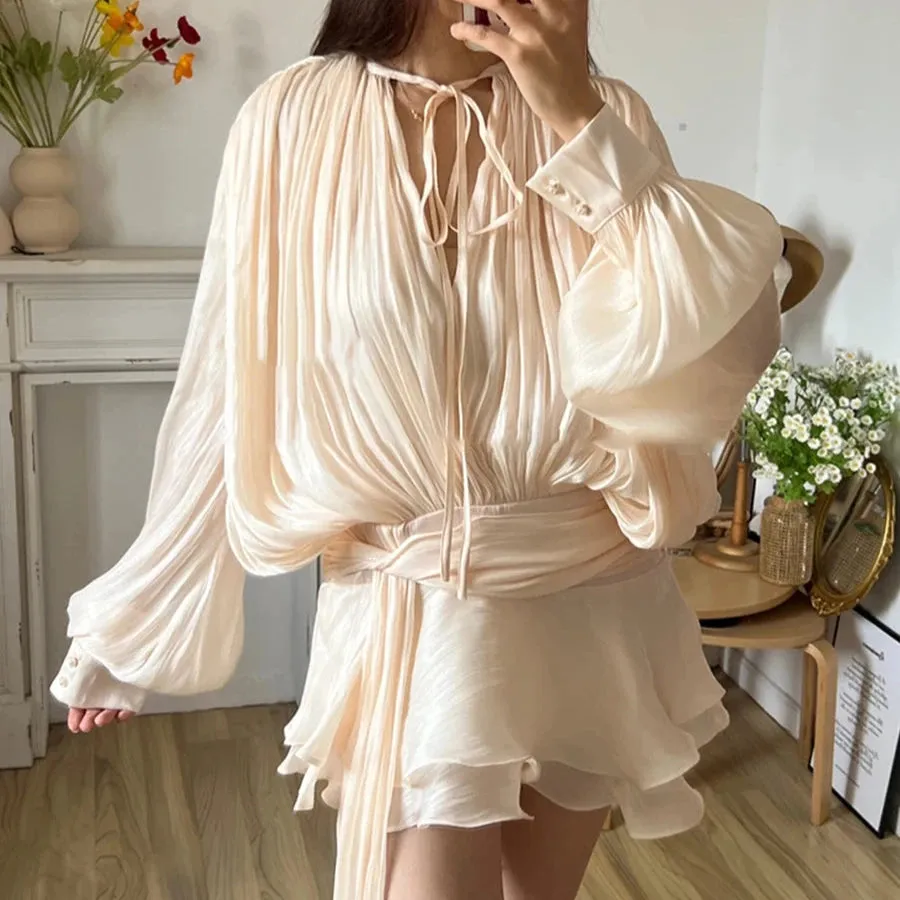 Deena Ruffle Chiffon Mini Dress