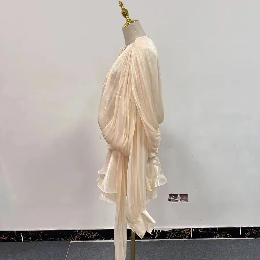 Deena Ruffle Chiffon Mini Dress