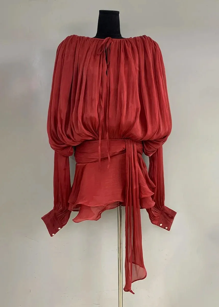 Deena Ruffle Chiffon Mini Dress