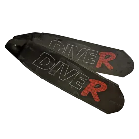 DiveR Black Long Blade Fins